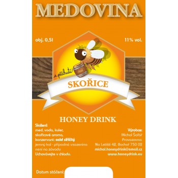 Medovina Skořicová 0,5l