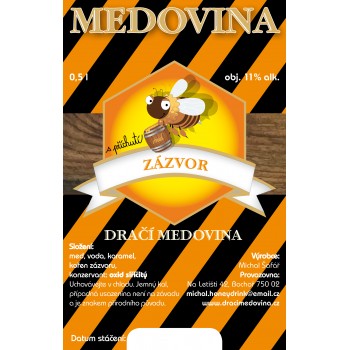 Medovina Zázvorová 0,5l
